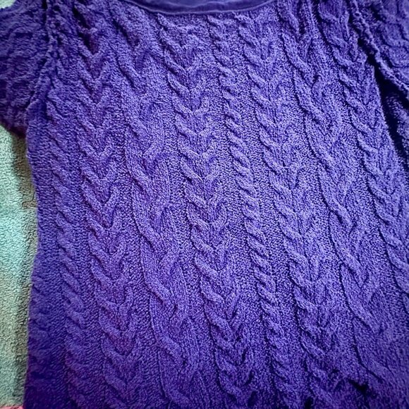 Free People Baby Cable Knit Tee Blue - Picture 11 of 12